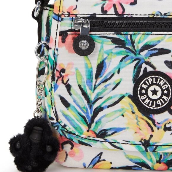 Versatile Floral Mini Bag for Women - Secure Zipper Closure & Organizing Pockets - Picture 5 of 7